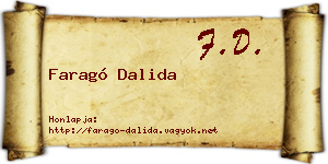 Faragó Dalida névjegykártya