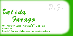 dalida farago business card